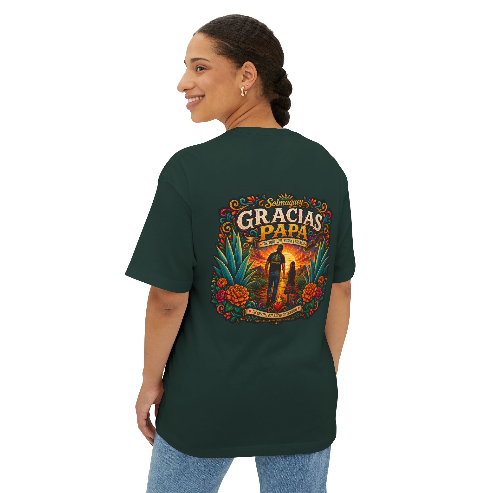 Gracias Papá Graphic Tee — Father & Daughter Tribute Shirt | Solmaguey™