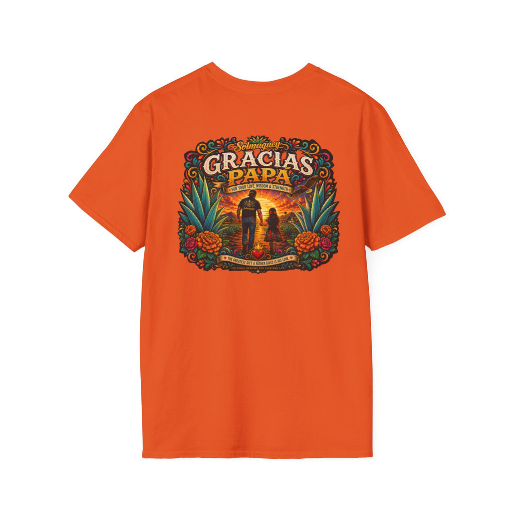 Gracias Papá Shirt, Mexican Dad Gift, Father Daughter Shirt, Latino Father Gift, Hispanic Family Tee, Father's Day Gift for Papa, Mexican Folk Art Shirt
