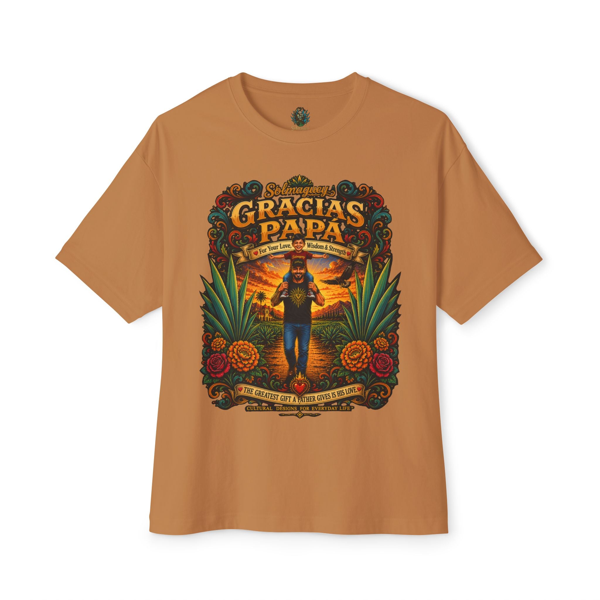 Gracias Papá Graphic Tee — Father & Son Tribute Shirt | Solmaguey™