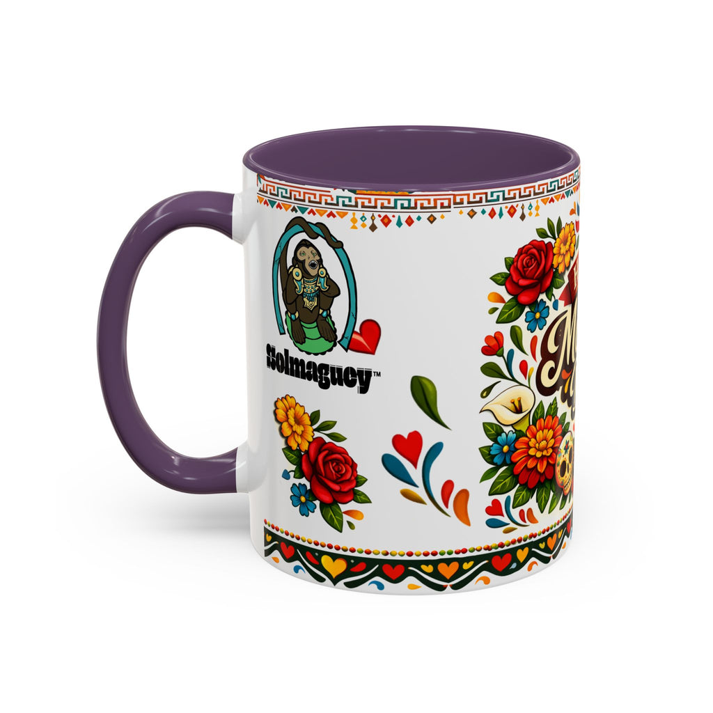 Happy Mother's Day Accent Mug-Colorful Floral Day of the Dead Design (11/15oz)
