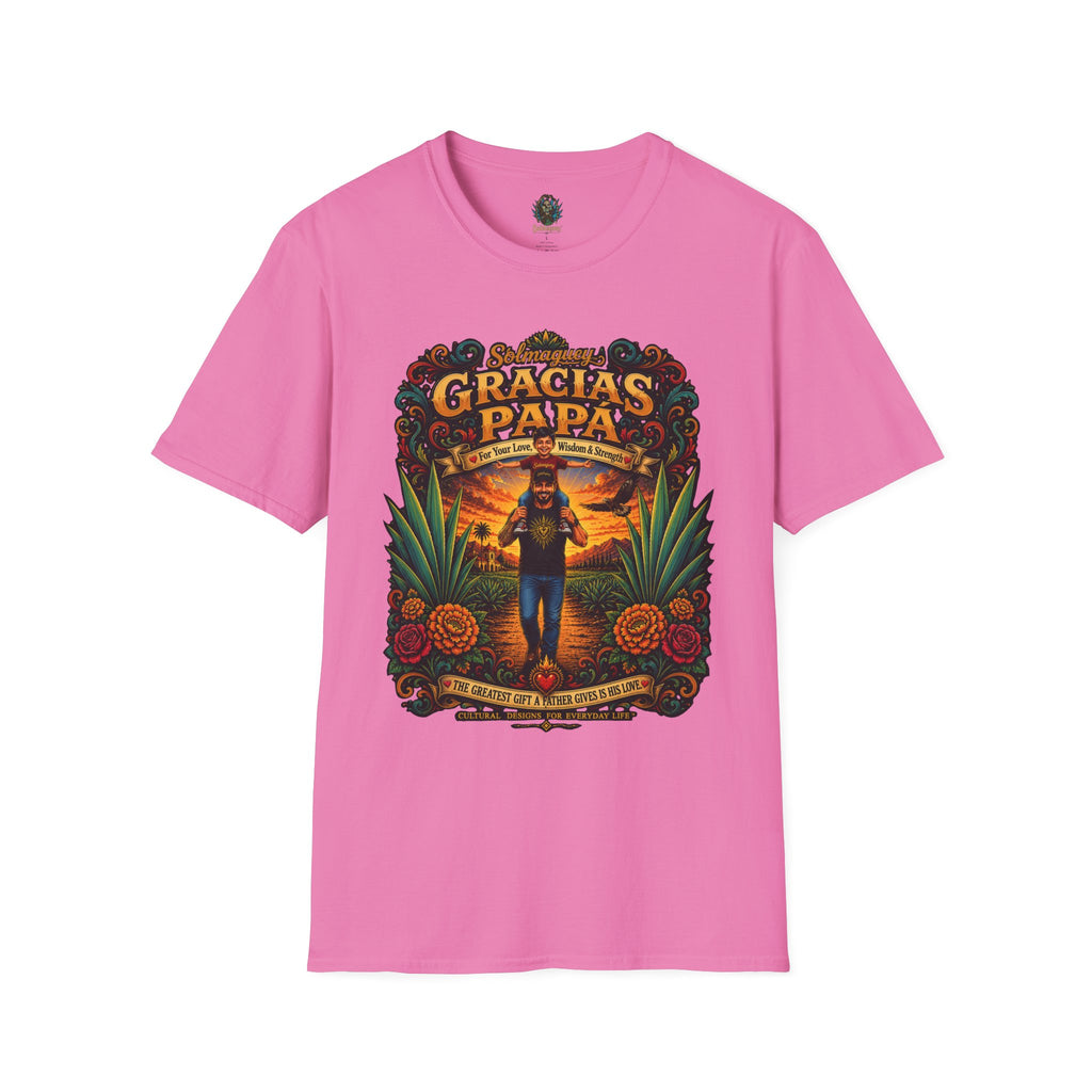 Gracias Papá Shirt, Mexican Dad Gift, Father Son Shirt, Father's Day Gift for Papa, Latino Dad Tee, Hispanic Family Shirt, Folk Art Father Gift