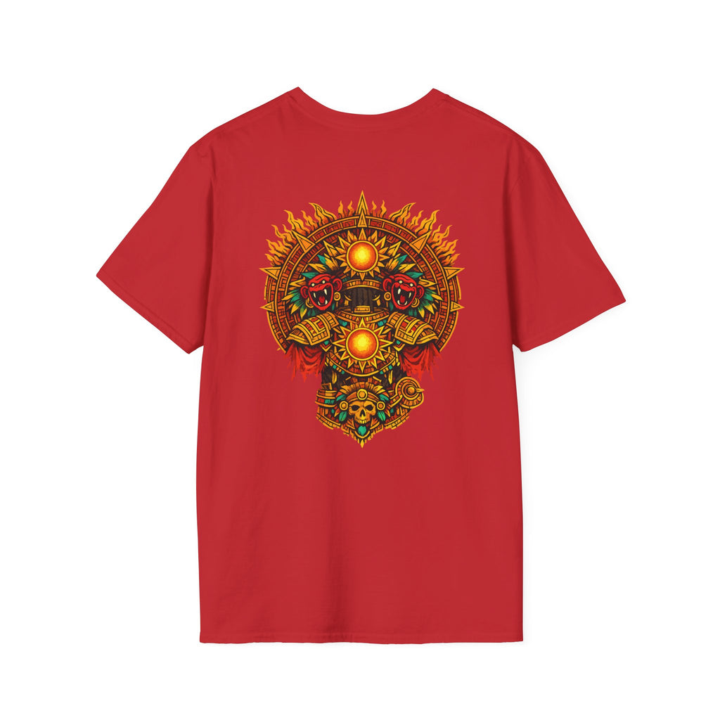 Aztec Skull Sunburst T-Shirt | Tribal Floral Skull Design