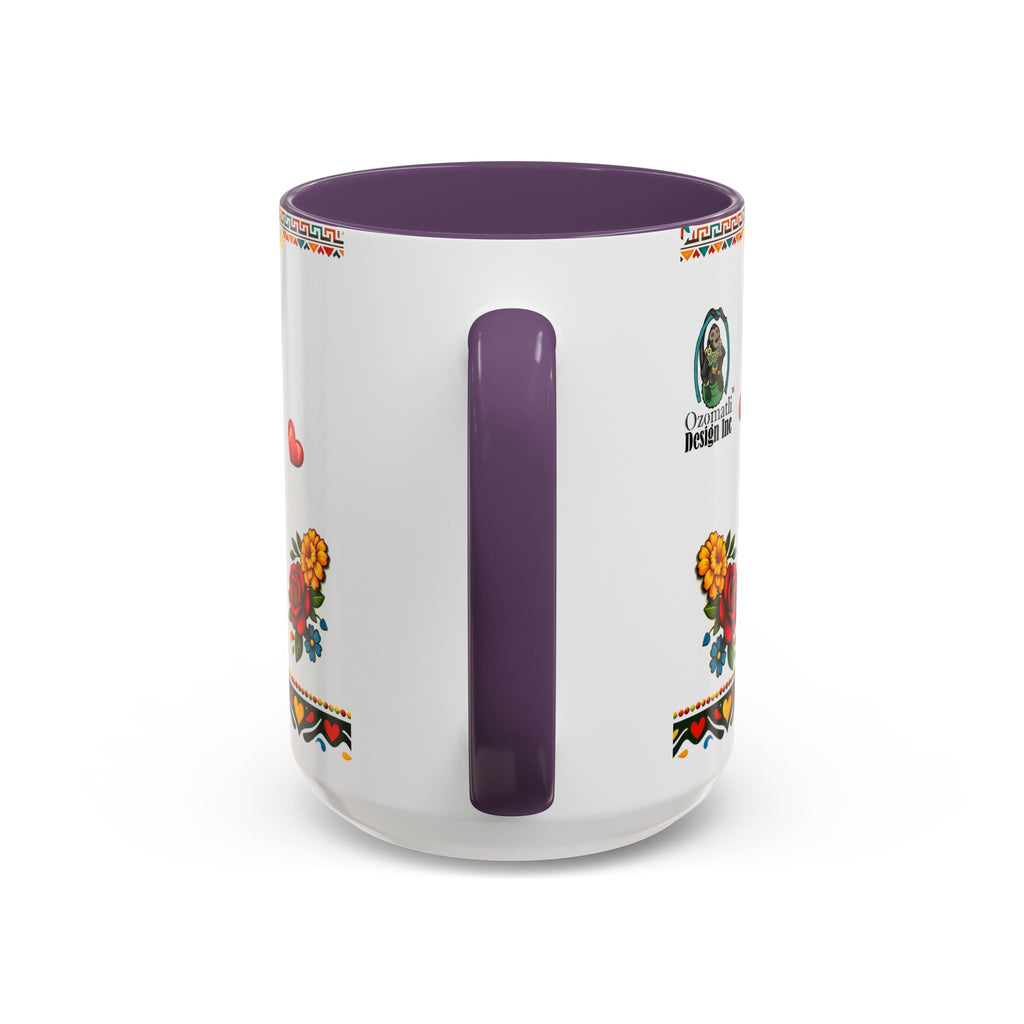 Happy Mother's Day Accent Mug-Colorful Floral Day of the Dead Design (11/15oz)