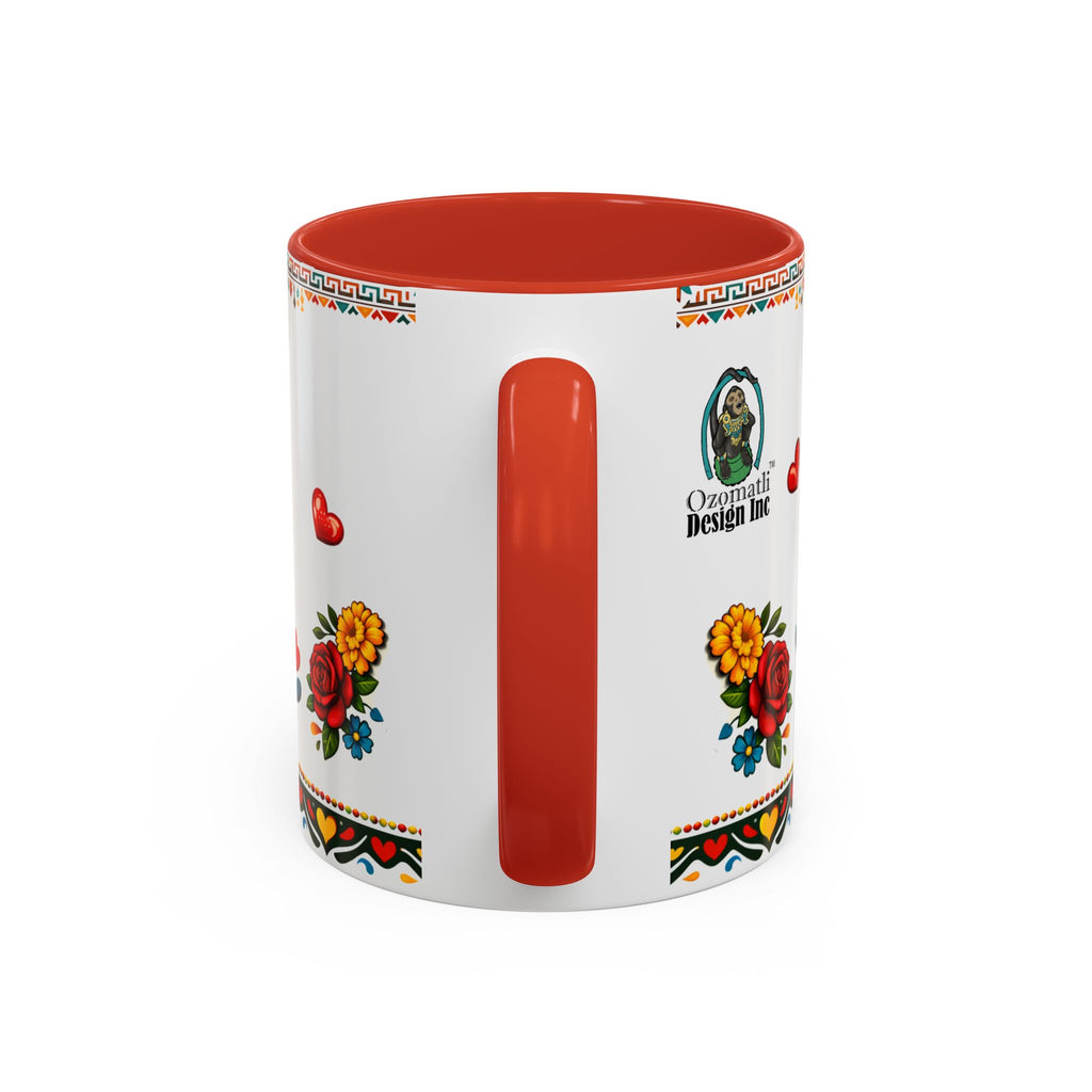 Happy Mother's Day Accent Mug-Colorful Floral Day of the Dead Design (11/15oz)