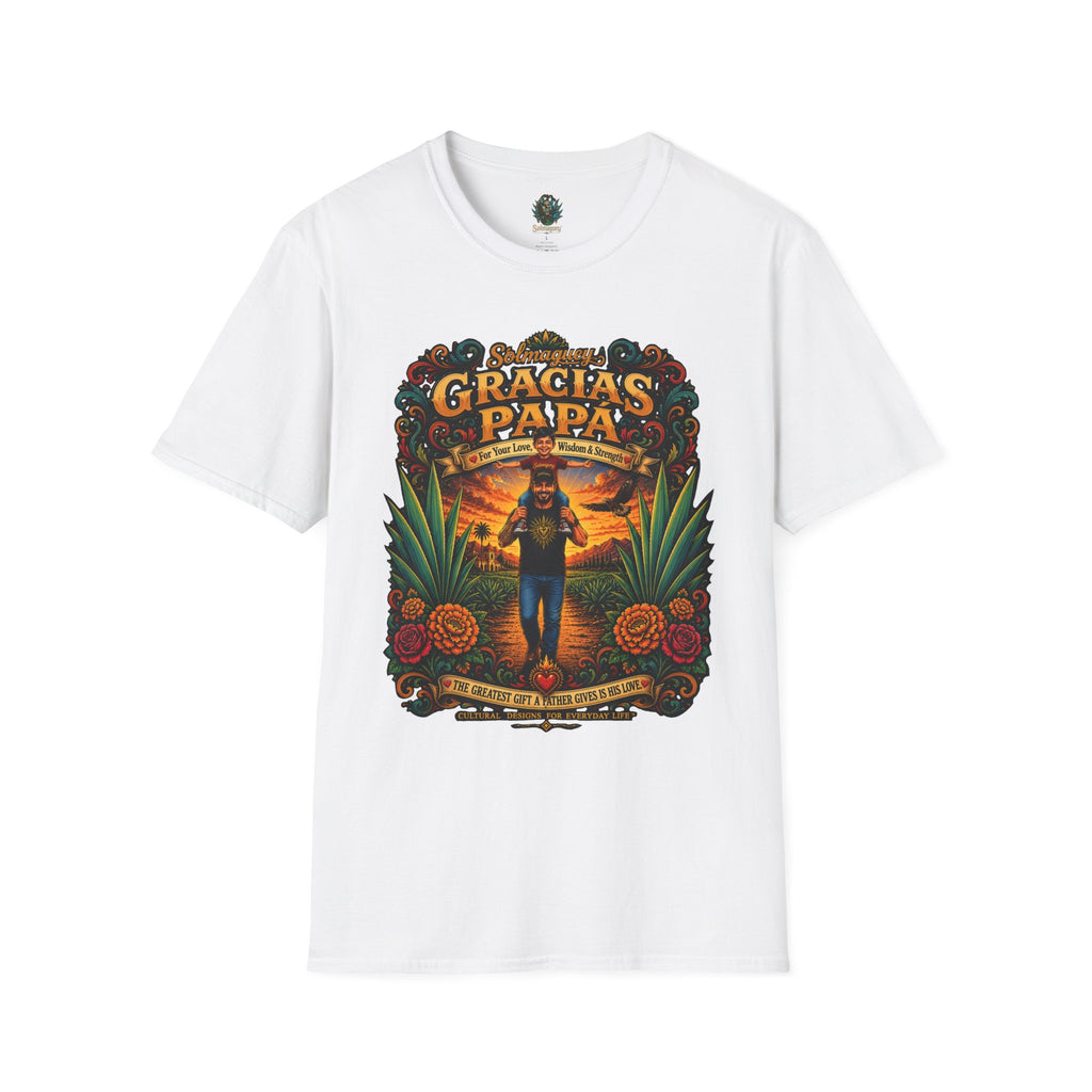 Gracias Papá Shirt, Mexican Dad Gift, Father Son Shirt, Father's Day Gift for Papa, Latino Dad Tee, Hispanic Family Shirt, Folk Art Father Gift
