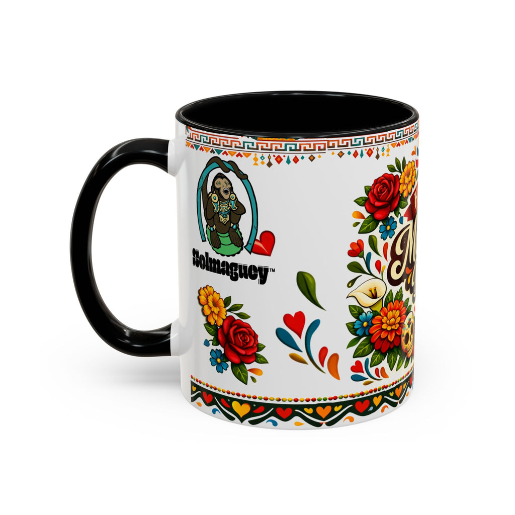 Happy Mother's Day Accent Mug-Colorful Floral Day of the Dead Design (11/15oz)