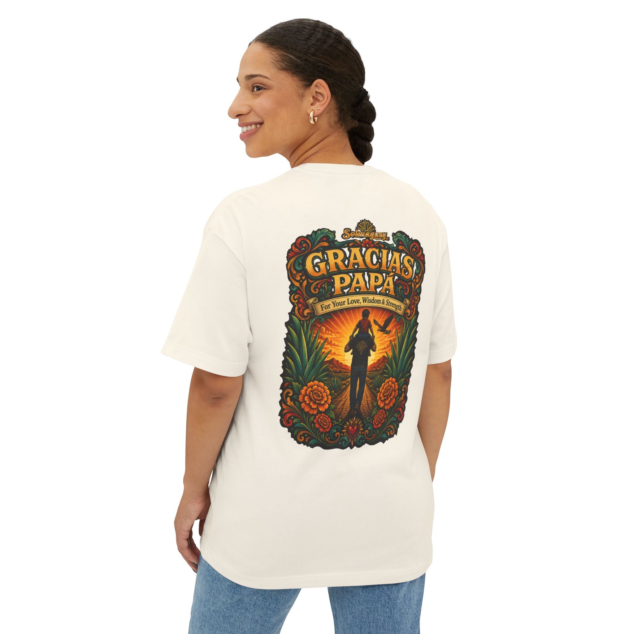 Gracias Papá Graphic Tee — Father & Son Tribute Shirt | Solmaguey™