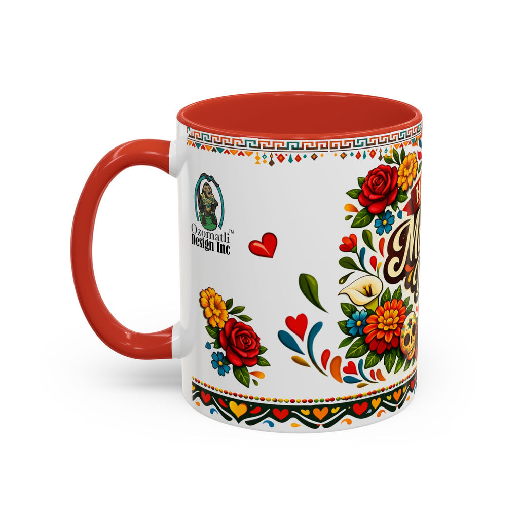 Happy Mother's Day Accent Mug-Colorful Floral Day of the Dead Design (11/15oz)
