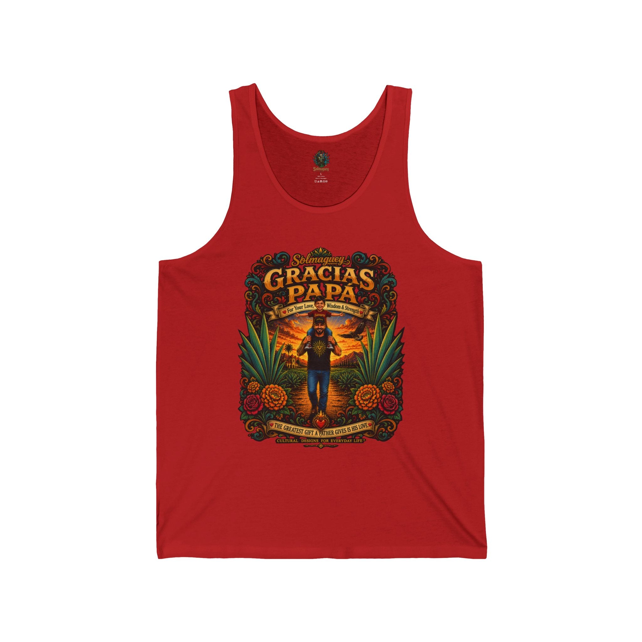 Gracias Papá Tank Top — Father & Son Tribute Tank | Solmaguey™