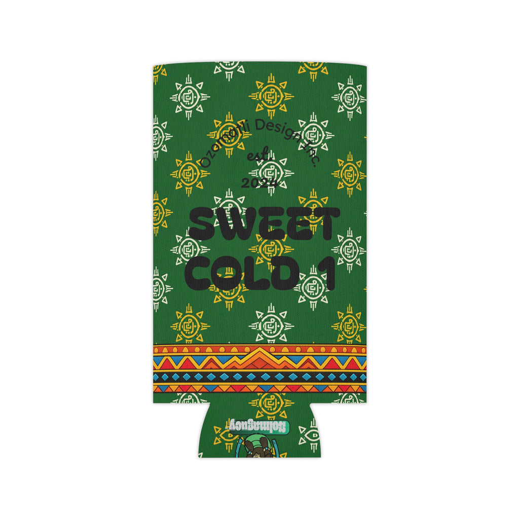 Aztec Monkey Warrior Can Cooler — “Sweet Cold 1” Insulated Beverage Holder
