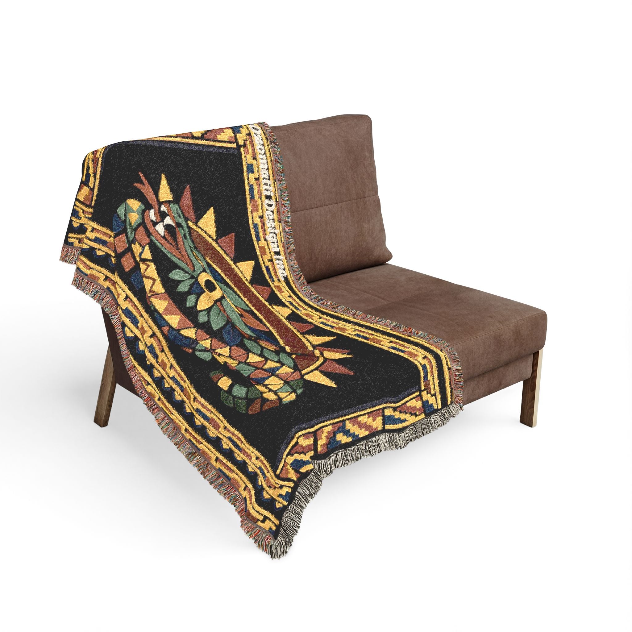 Aztec Quetzalcoatl Woven Blanket