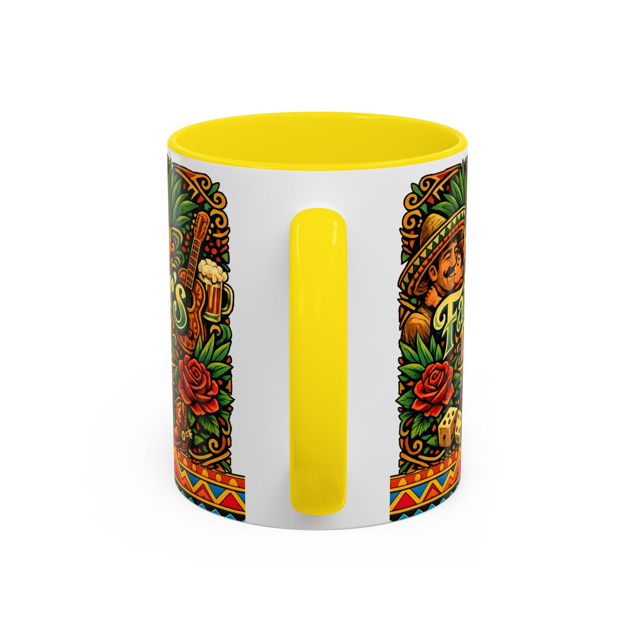 Happy Father's Day Accent Mug — Festive Father's Day Coffee Mug | Solmaguey™