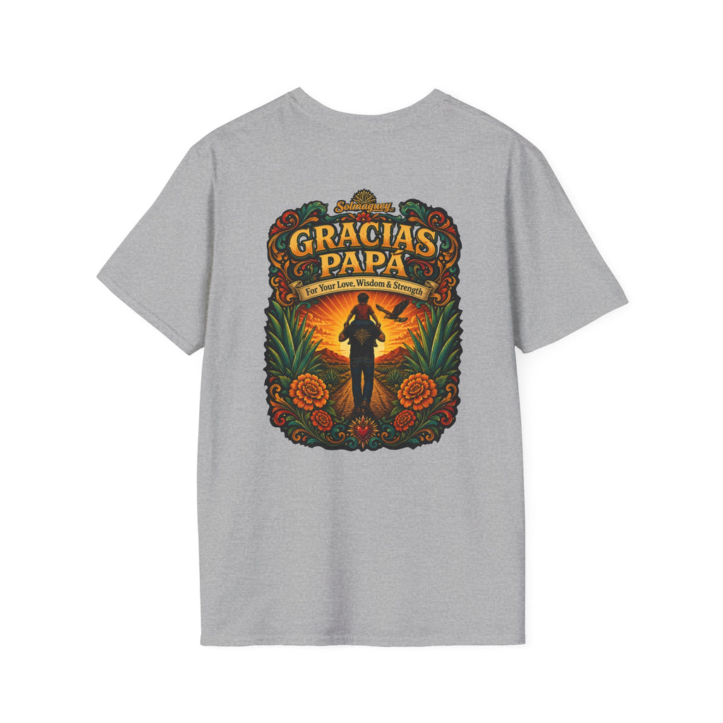 Gracias Papá Shirt, Mexican Dad Gift, Father Son Shirt, Father's Day Gift for Papa, Latino Dad Tee, Hispanic Family Shirt, Folk Art Father Gift