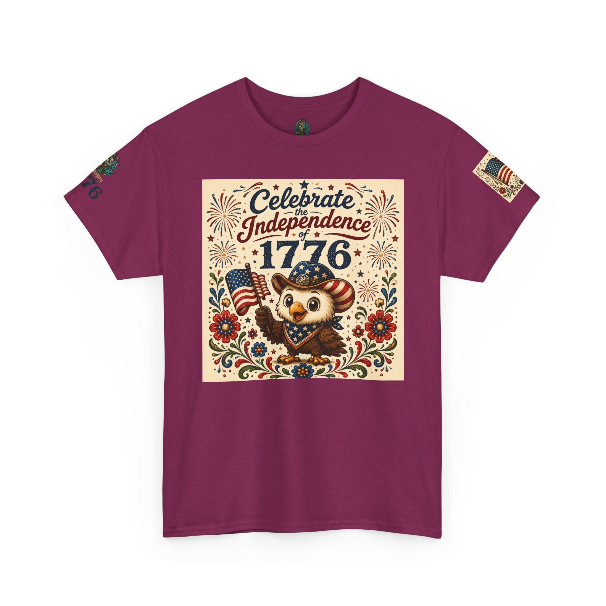 1776 Independence Day Eagle T-Shirt | Patriotic American Flag Shirt | 4th of July Celebration Tee