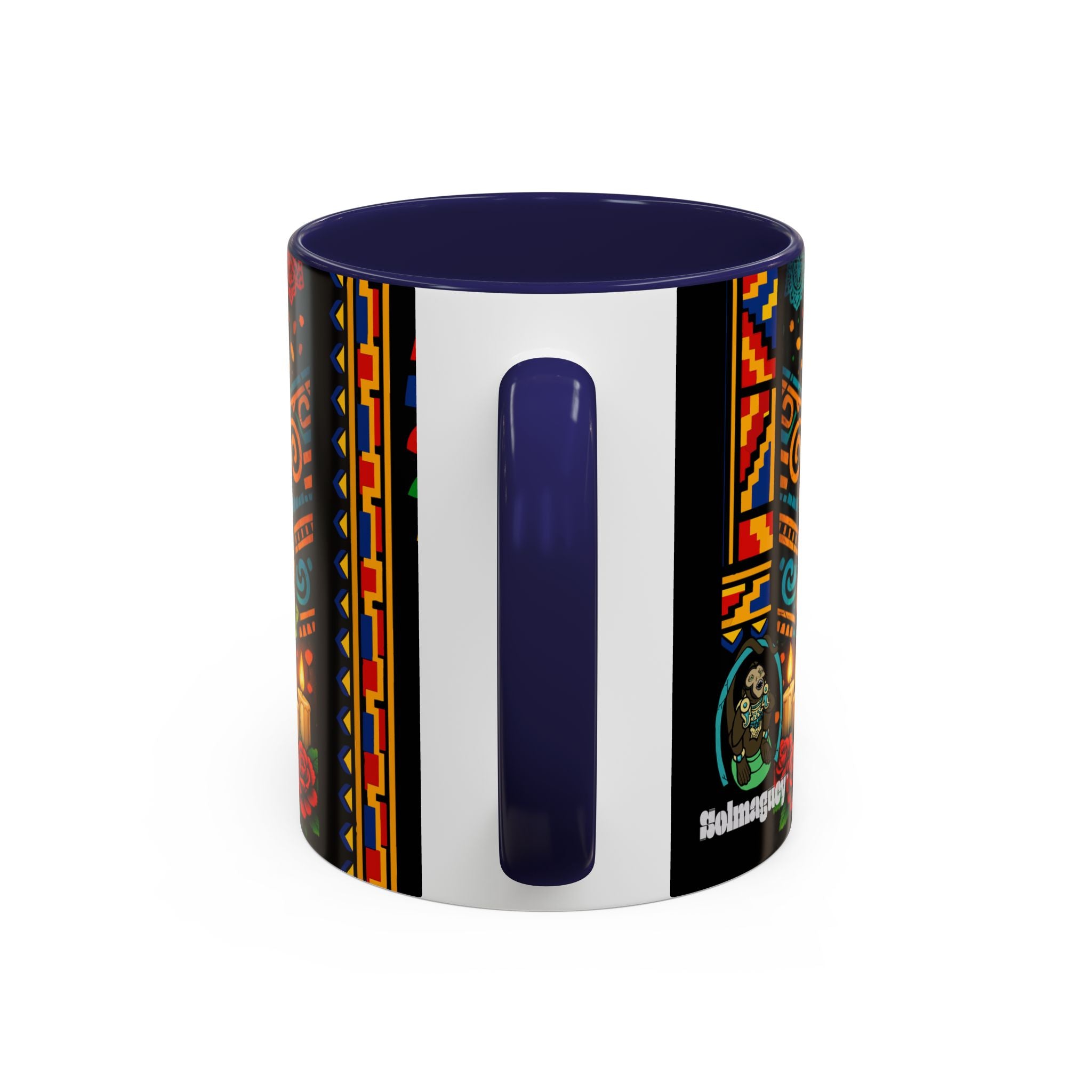Day of the Dead Graduation Skull Accent Coffee Mug — Class of '26 Cappuccino Cup