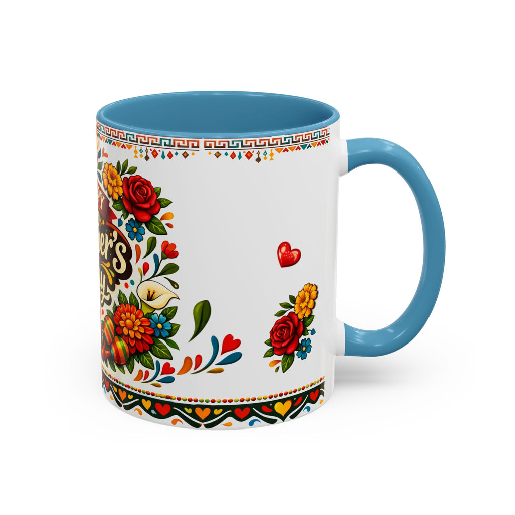 Happy Mother's Day Accent Mug-Colorful Floral Day of the Dead Design (11/15oz)