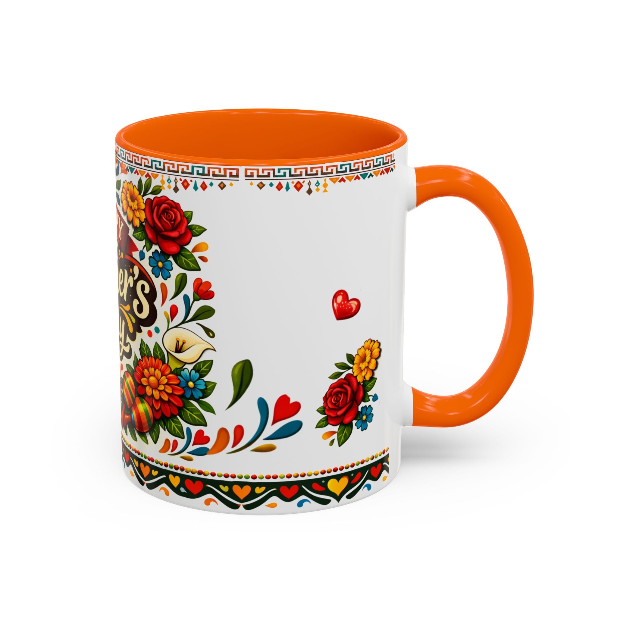 Happy Mother's Day Accent Mug-Colorful Floral Day of the Dead Design (11/15oz)