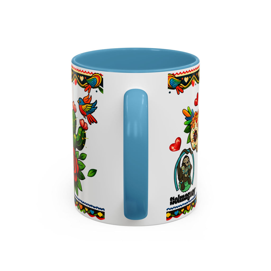 Happy Mother's Day Accent Coffee Mug – Colorful Mexican Folk Art Design