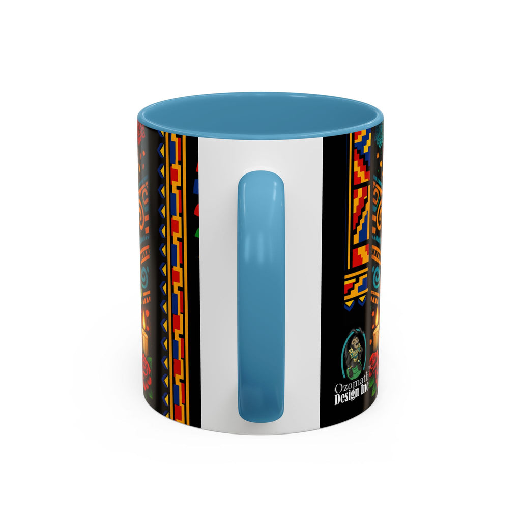 Day of the Dead Graduation Skull Accent Coffee Mug — Class of '26 Cappuccino Cup
