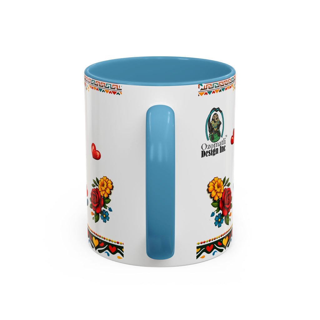 Happy Mother's Day Accent Mug-Colorful Floral Day of the Dead Design (11/15oz)