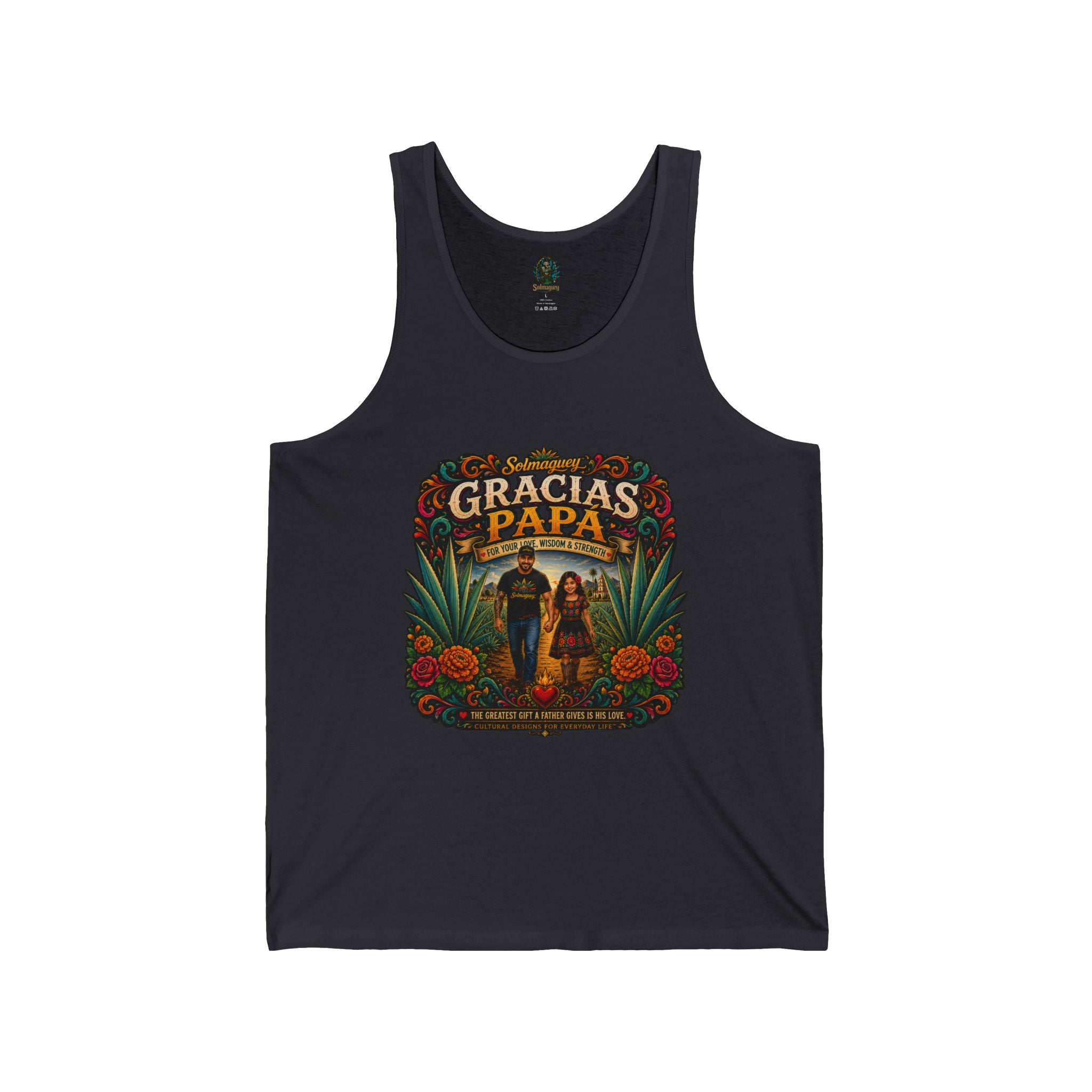 Gracias Papá Tank Top — Father & Daughter Tribute Tank | Solmaguey™