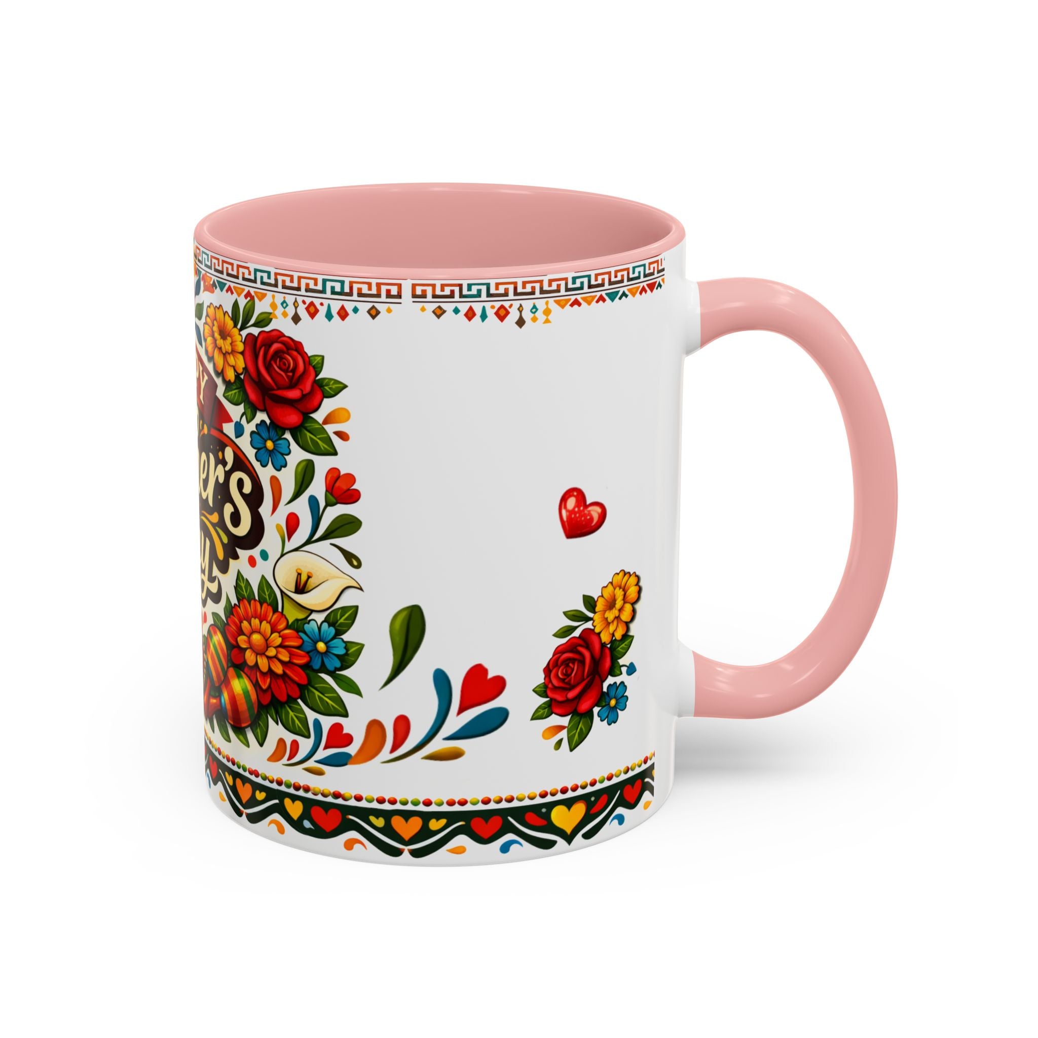 Happy Mother's Day Accent Mug-Colorful Floral Day of the Dead Design (11/15oz)