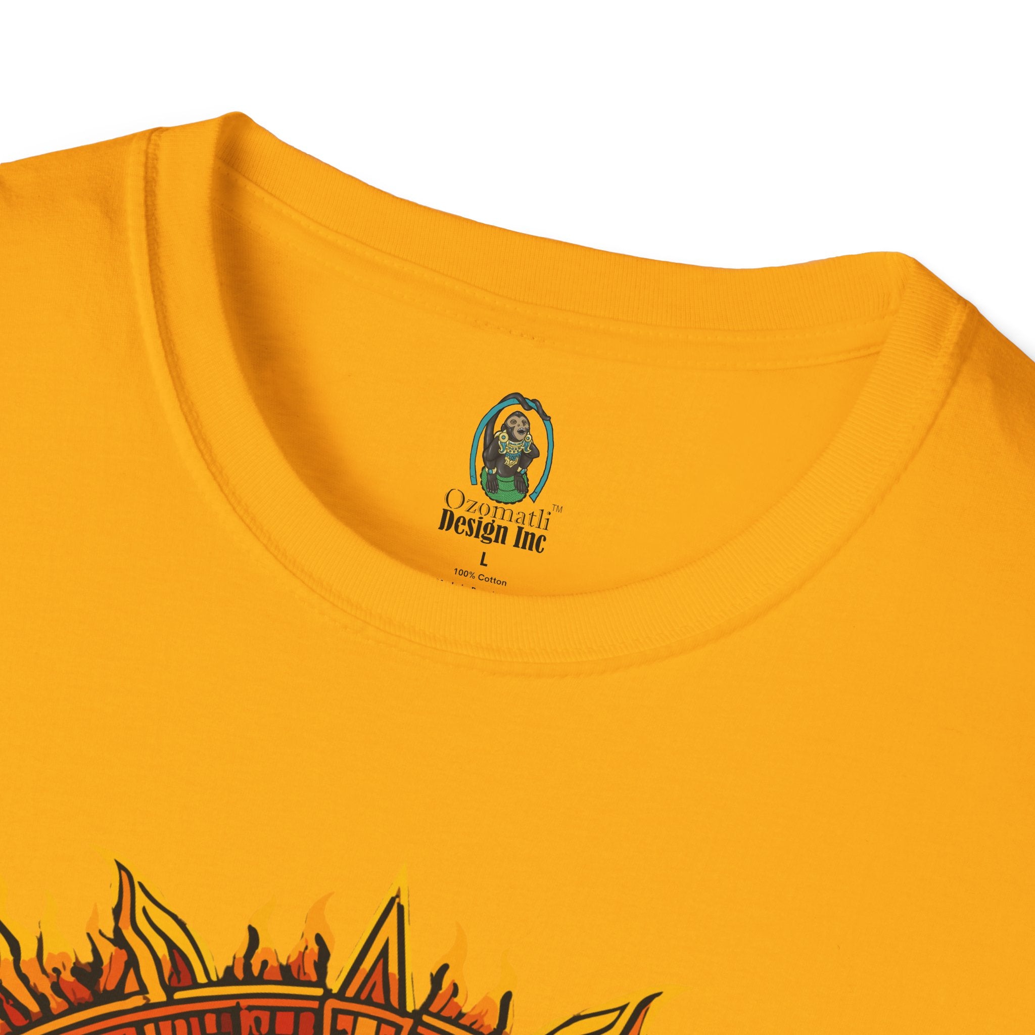 Aztec Skull Sunburst T-Shirt | Tribal Floral Skull Design