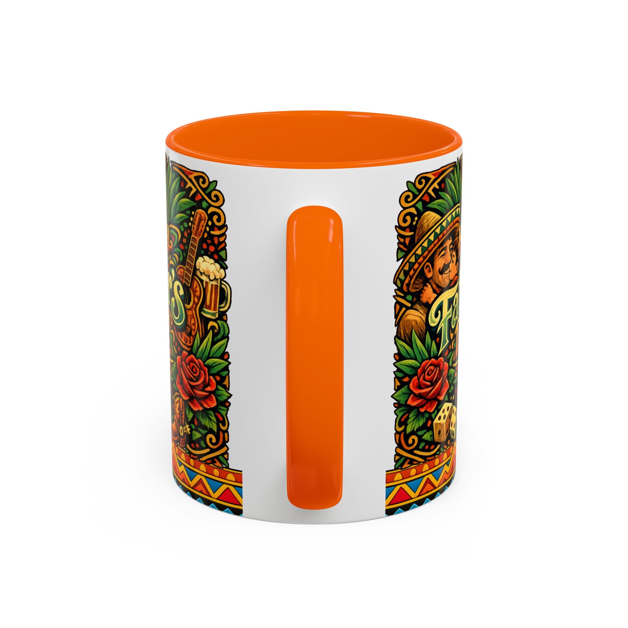 Happy Father's Day Accent Mug — Festive Father's Day Coffee Mug | Solmaguey™
