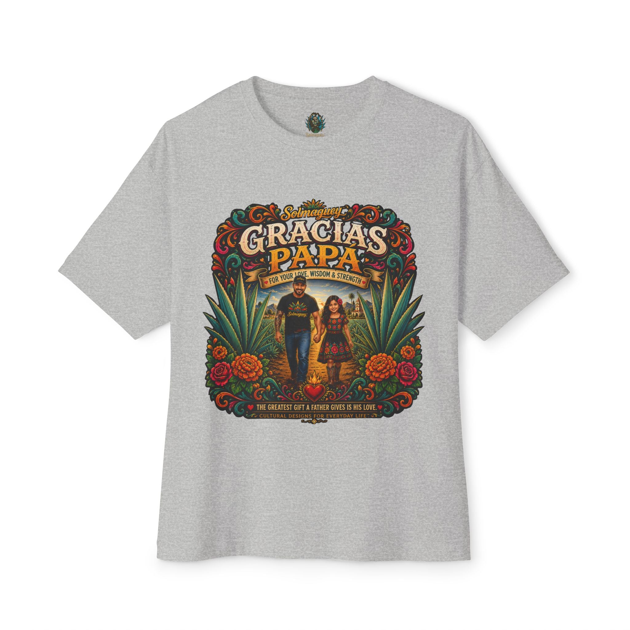 Gracias Papá Graphic Tee — Father & Daughter Tribute Shirt | Solmaguey™