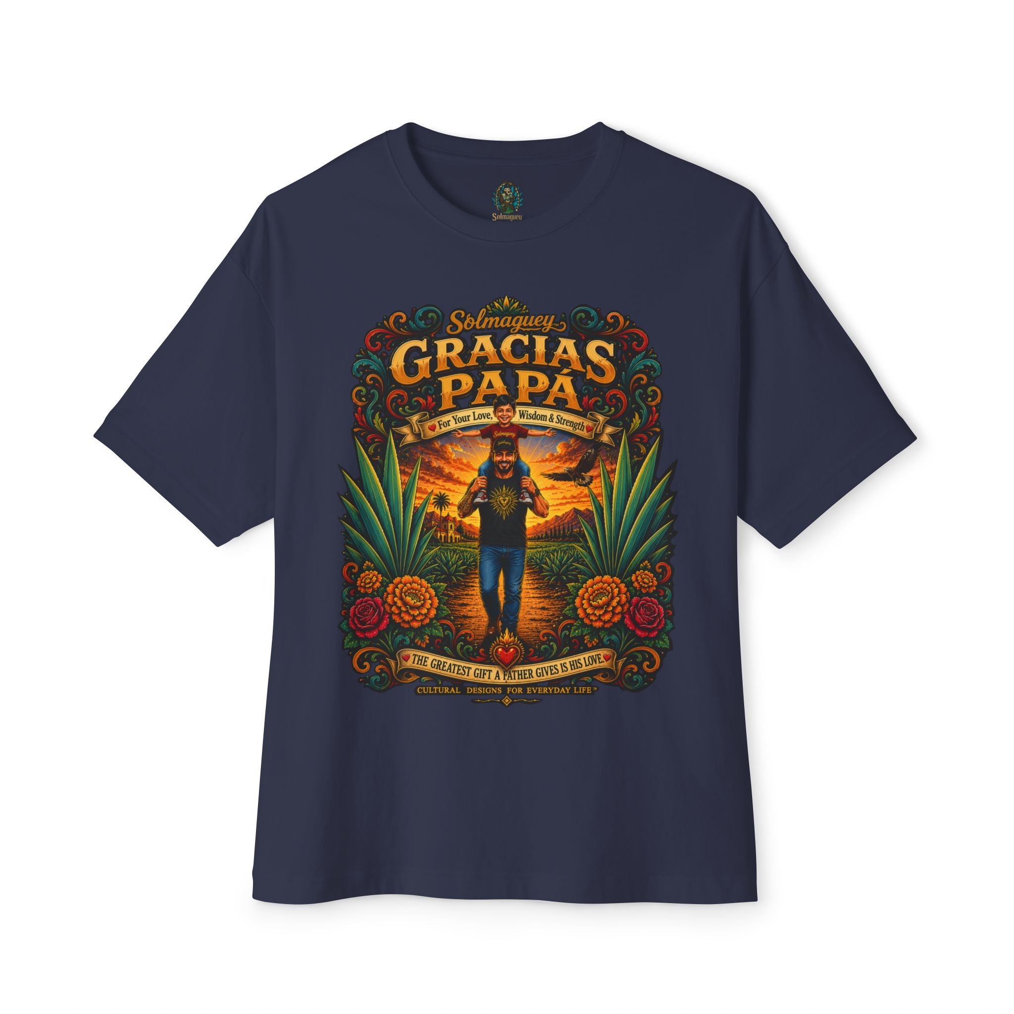 Gracias Papá Graphic Tee — Father & Son Tribute Shirt | Solmaguey™