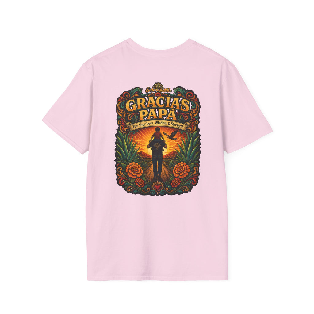 Gracias Papá Shirt, Mexican Dad Gift, Father Son Shirt, Father's Day Gift for Papa, Latino Dad Tee, Hispanic Family Shirt, Folk Art Father Gift