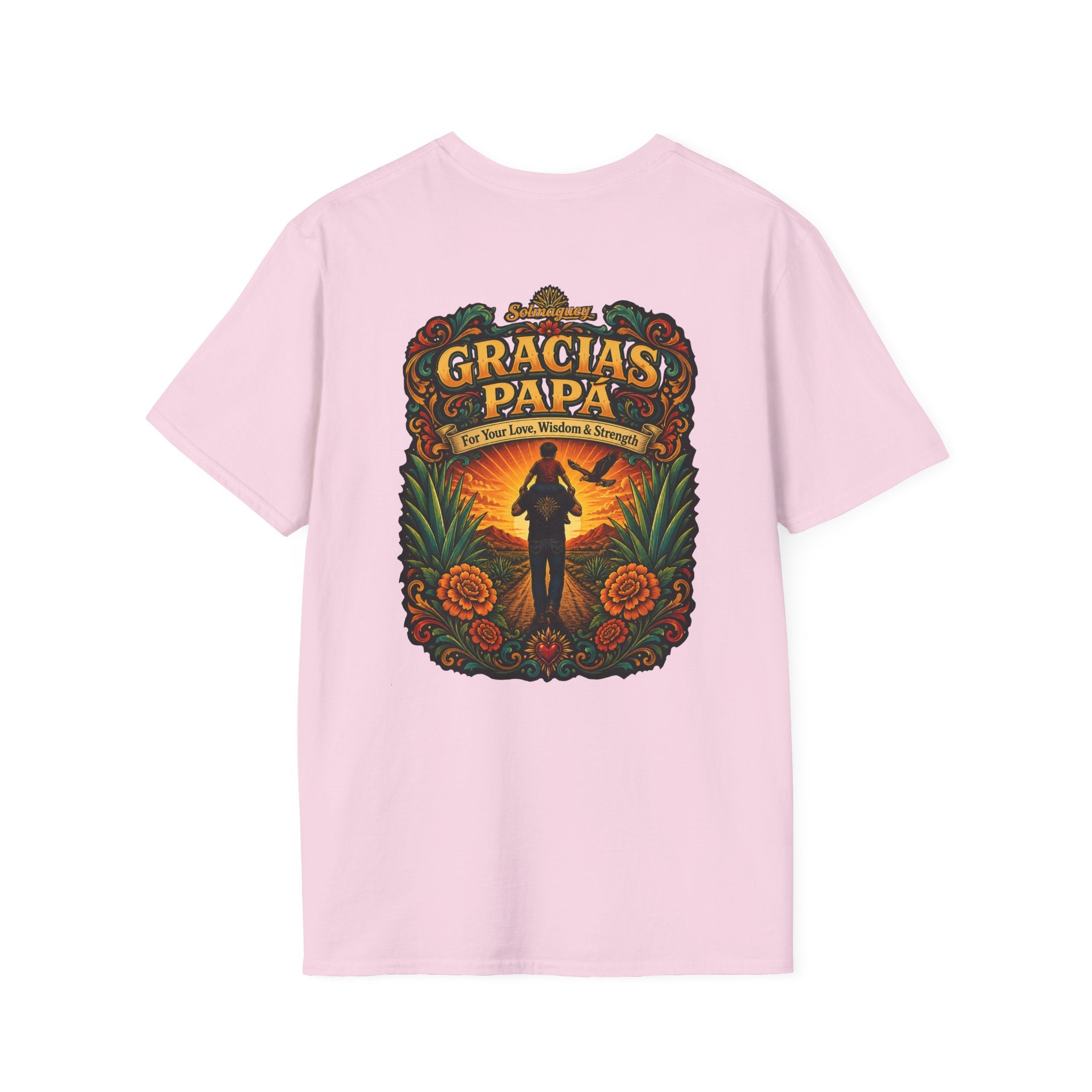 Gracias Papá Shirt, Mexican Dad Gift, Father Son Shirt, Father's Day Gift for Papa, Latino Dad Tee, Hispanic Family Shirt, Folk Art Father Gift