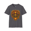 Aztec Skull Sunburst T-Shirt | Tribal Floral Skull Design