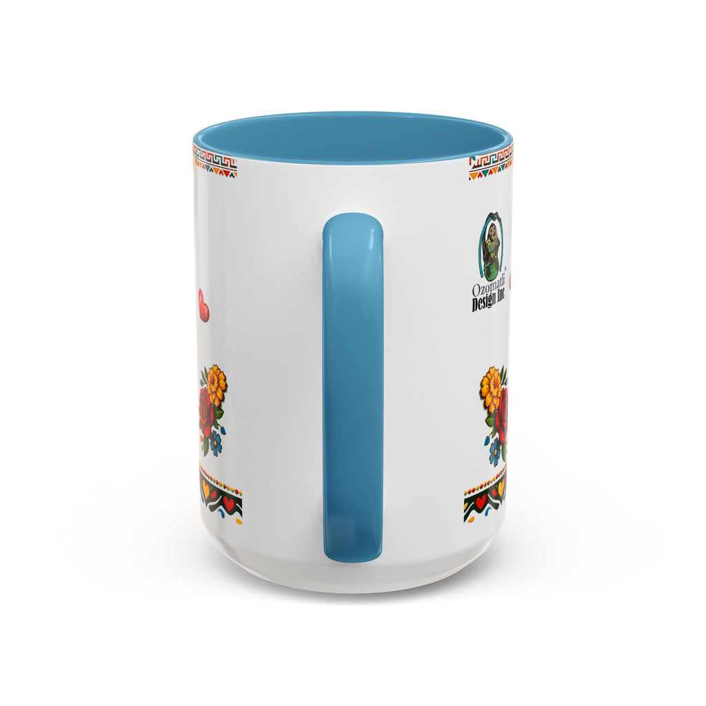 Happy Mother's Day Accent Mug-Colorful Floral Day of the Dead Design (11/15oz)