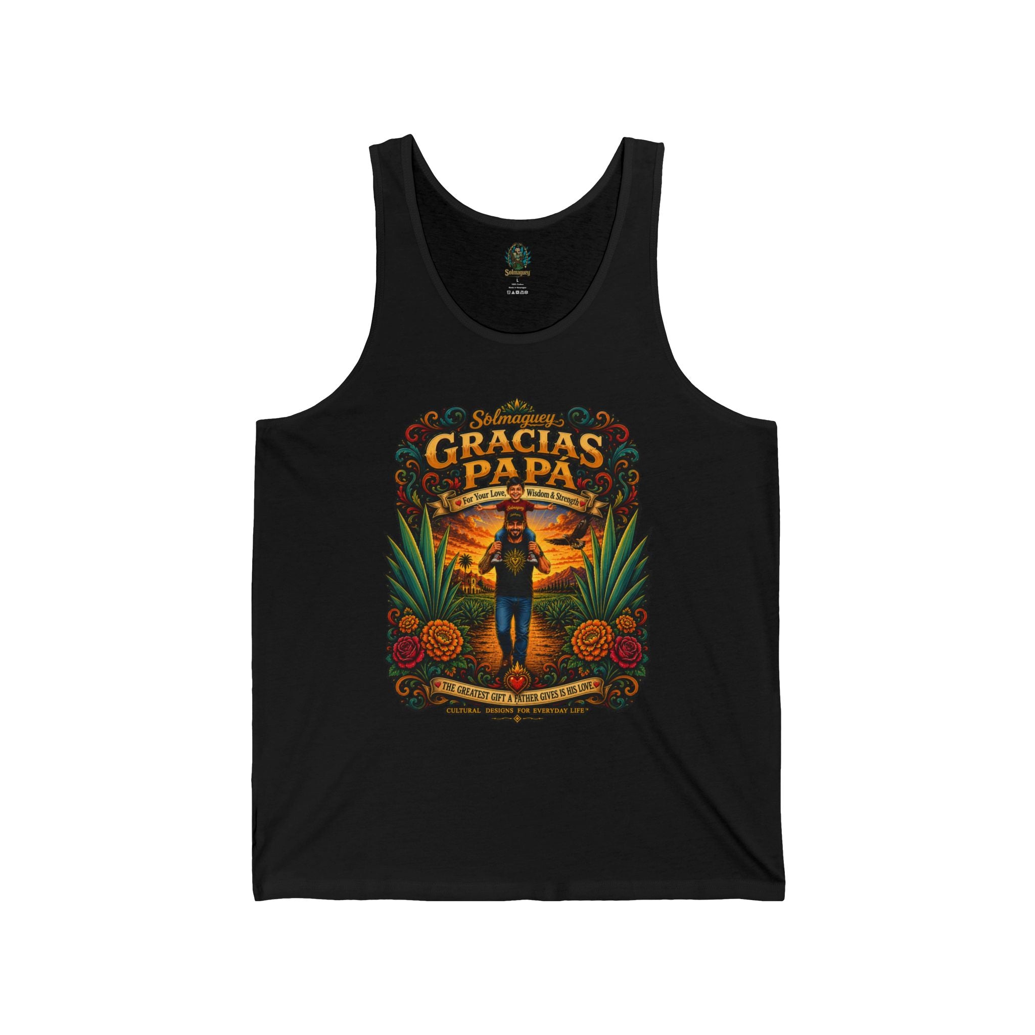 Gracias Papá Tank Top — Father & Son Tribute Tank | Solmaguey™