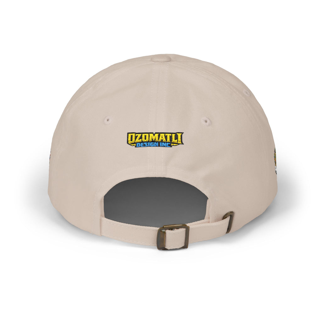 Dad Cap — Colorful Aztec Calendar & Quetzalcoatl Embroidered Hat