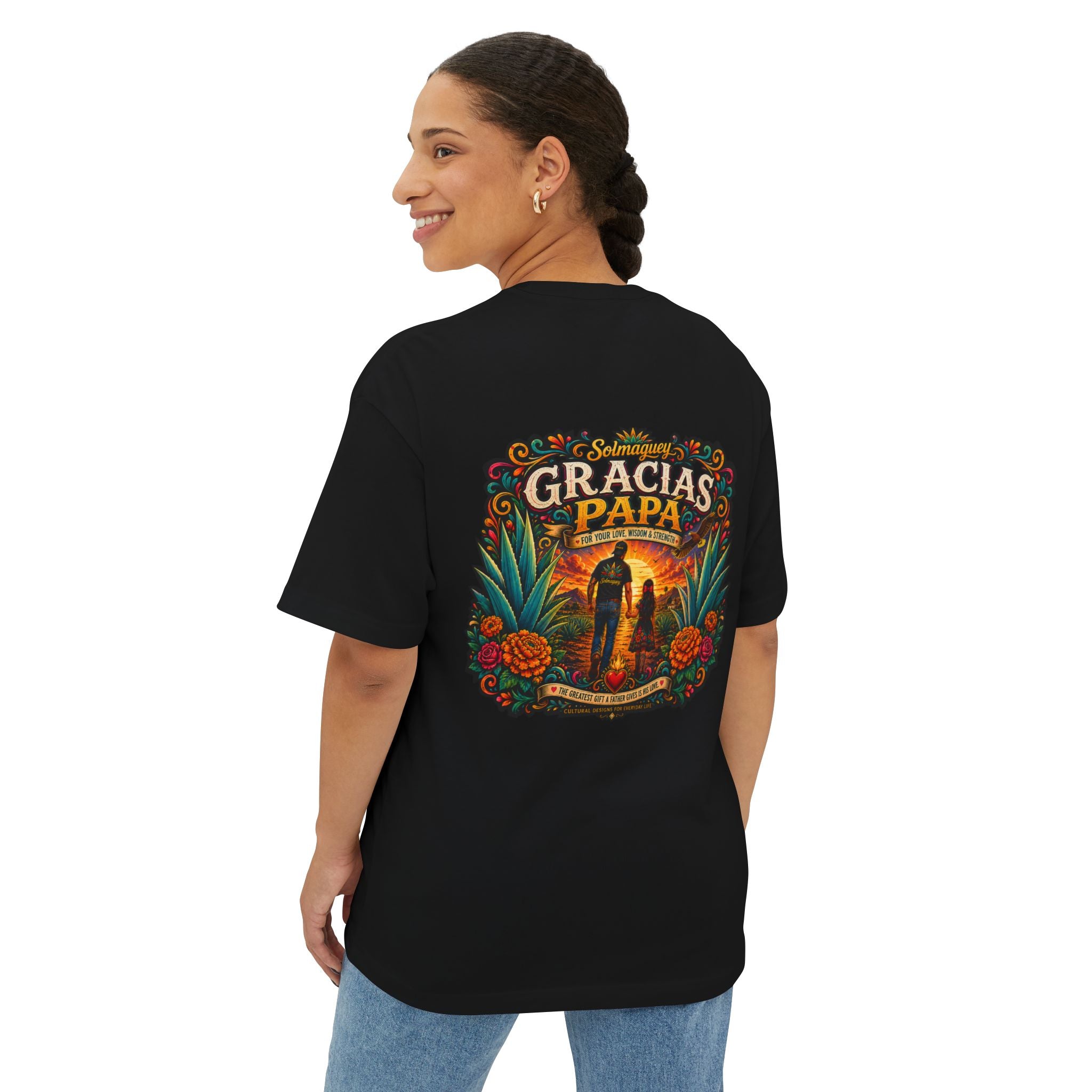 Gracias Papá Graphic Tee — Father & Daughter Tribute Shirt | Solmaguey™