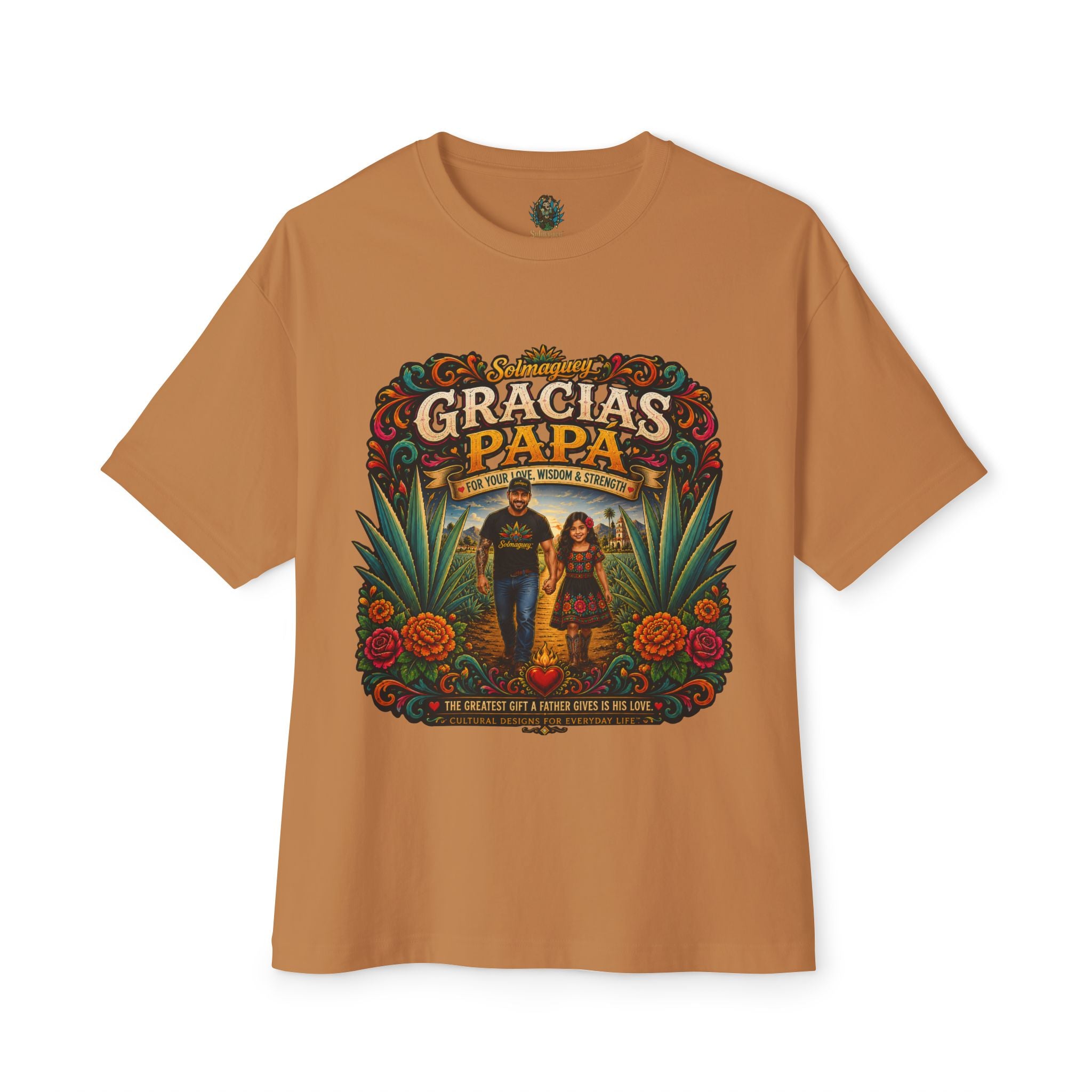 Gracias Papá Graphic Tee — Father & Daughter Tribute Shirt | Solmaguey™