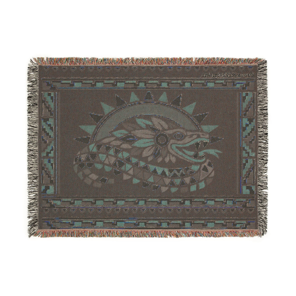 Aztec Quetzalcoatl Woven Blanket