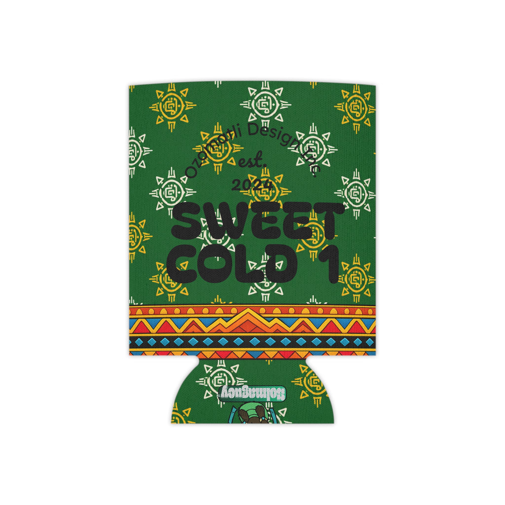 Aztec Monkey Warrior Can Cooler — “Sweet Cold 1” Insulated Beverage Holder