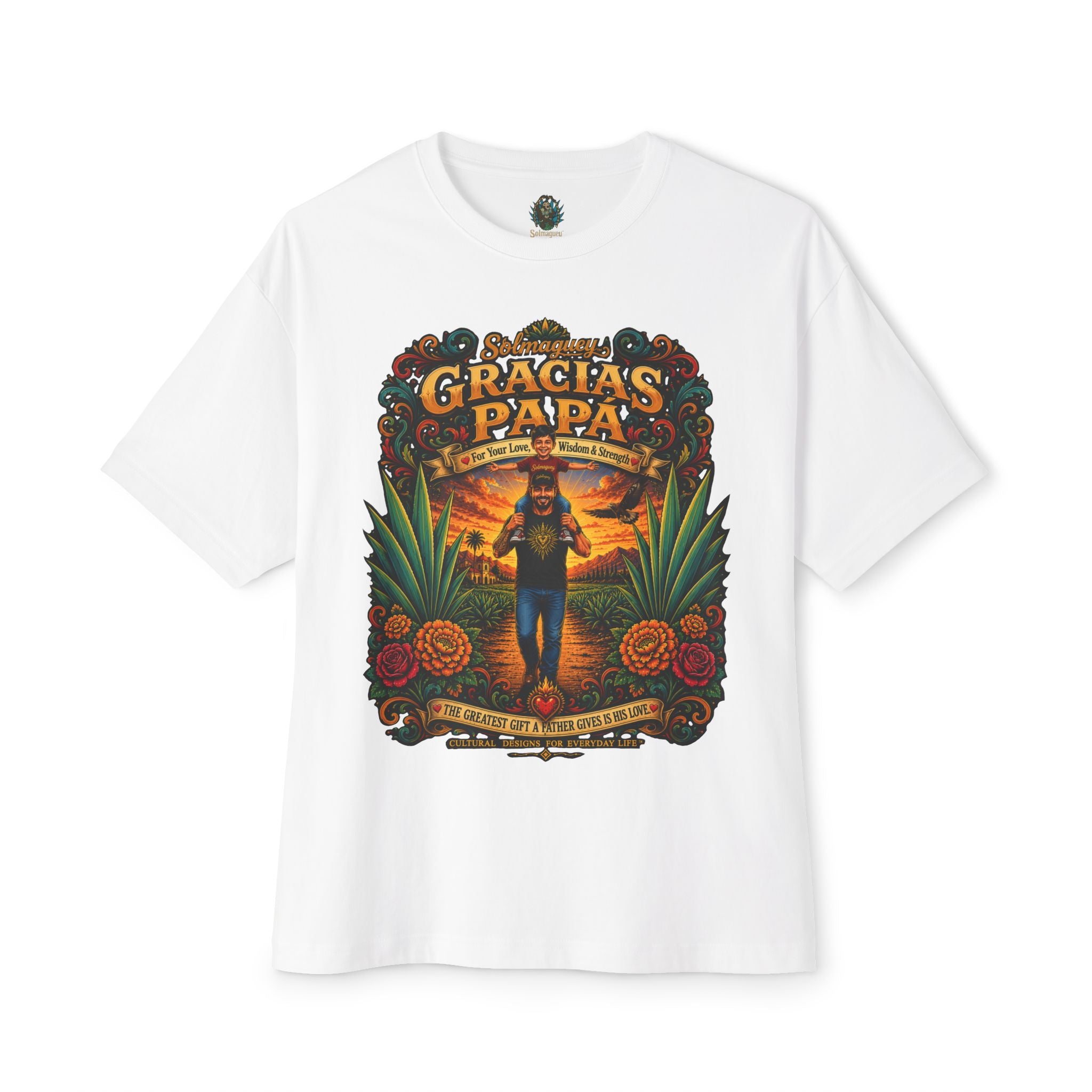 Gracias Papá Graphic Tee — Father & Son Tribute Shirt | Solmaguey™