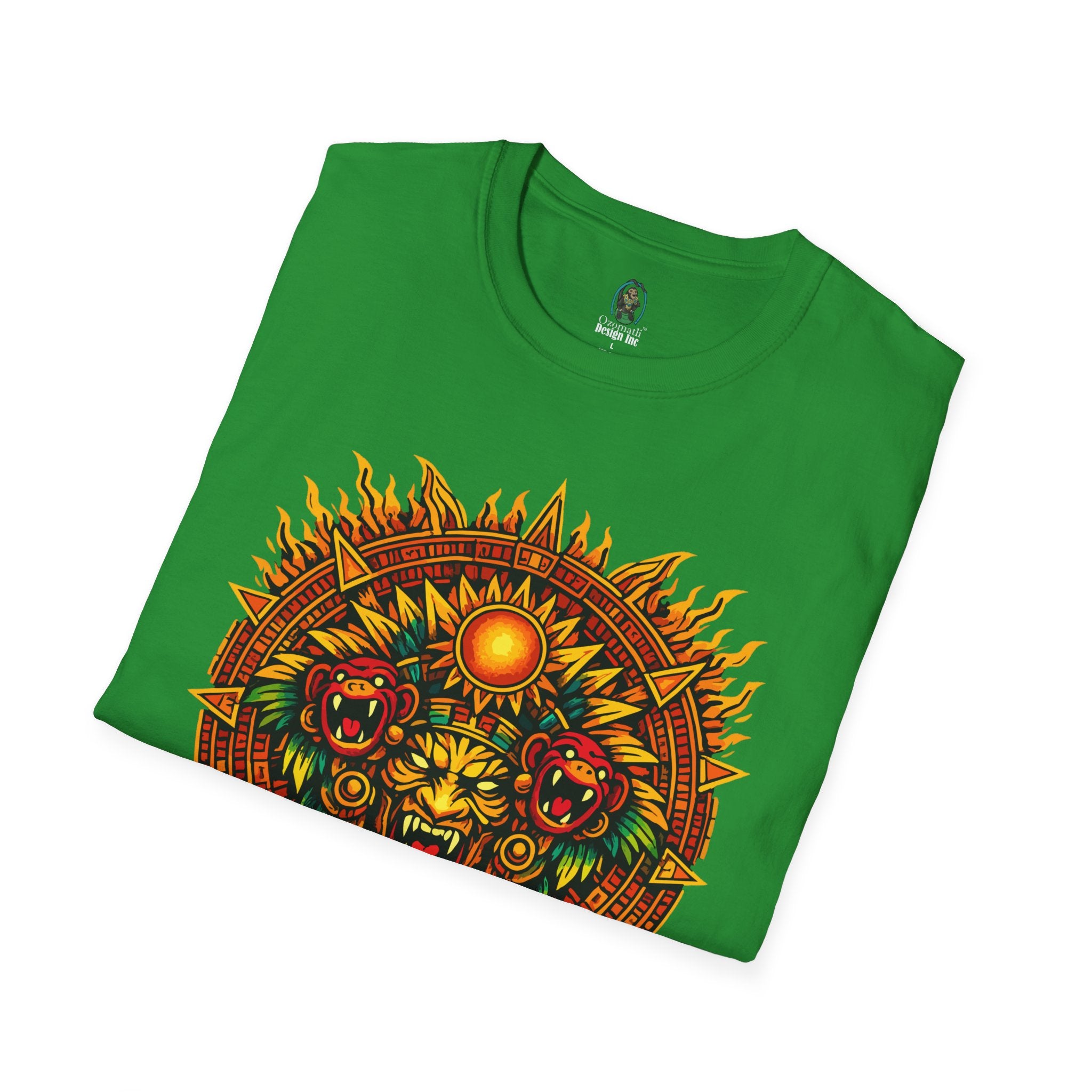Aztec Skull Sunburst T-Shirt | Tribal Floral Skull Design