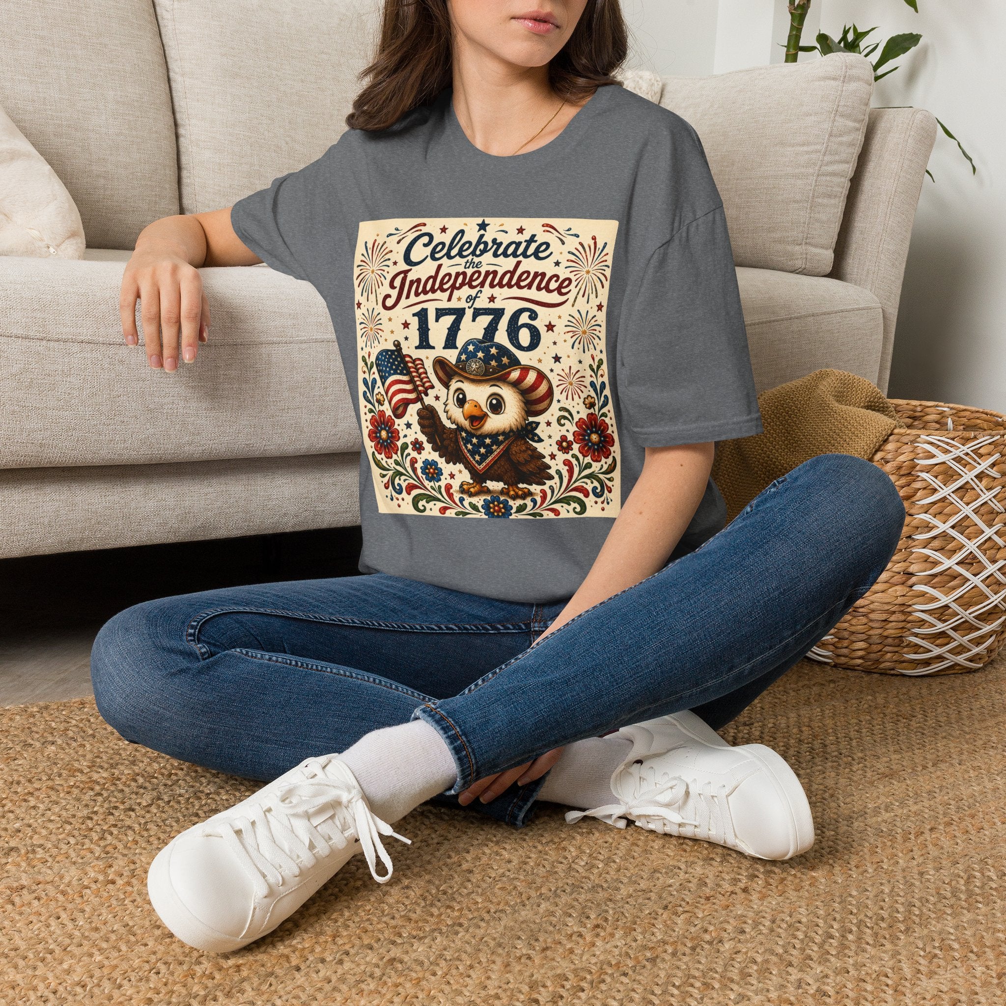 1776 Independence Day Eagle T-Shirt | Patriotic American Flag Shirt | 4th of July Celebration Tee