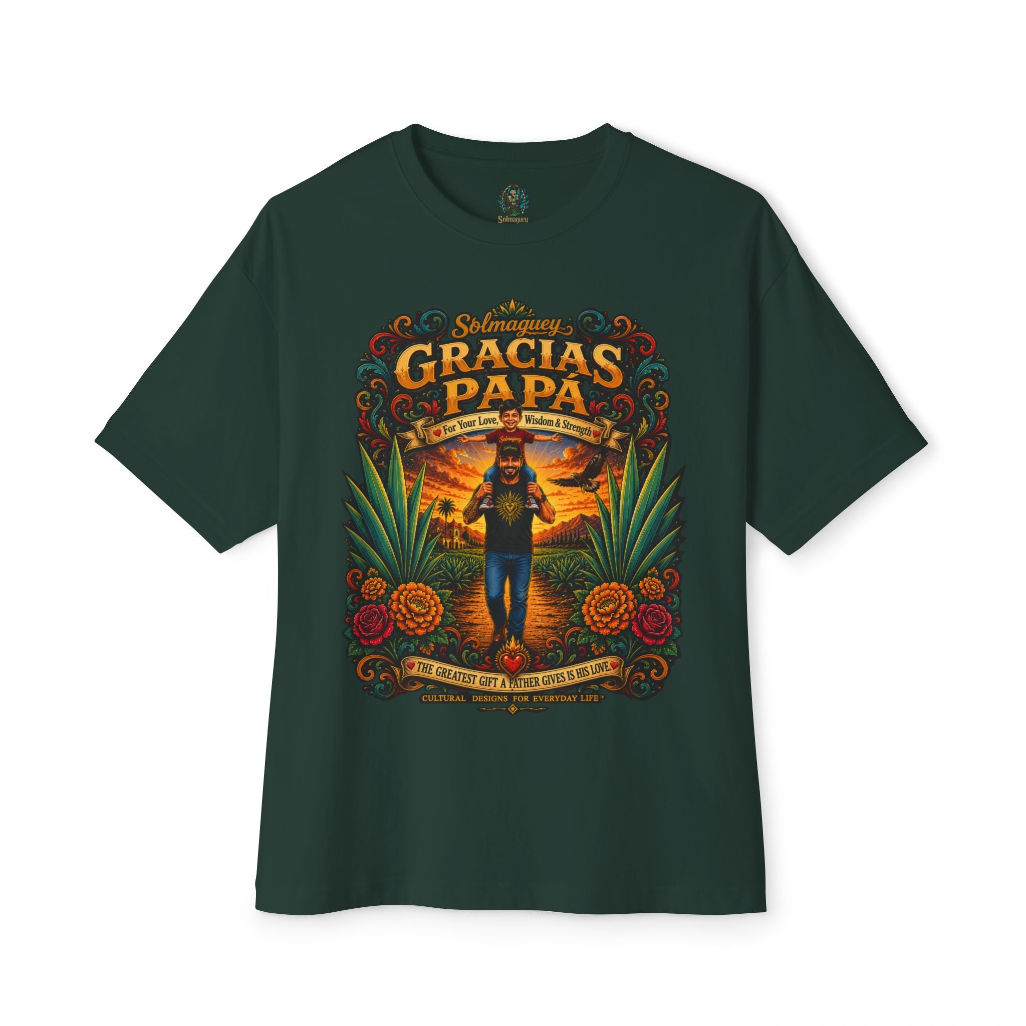 Gracias Papá Graphic Tee — Father & Son Tribute Shirt | Solmaguey™