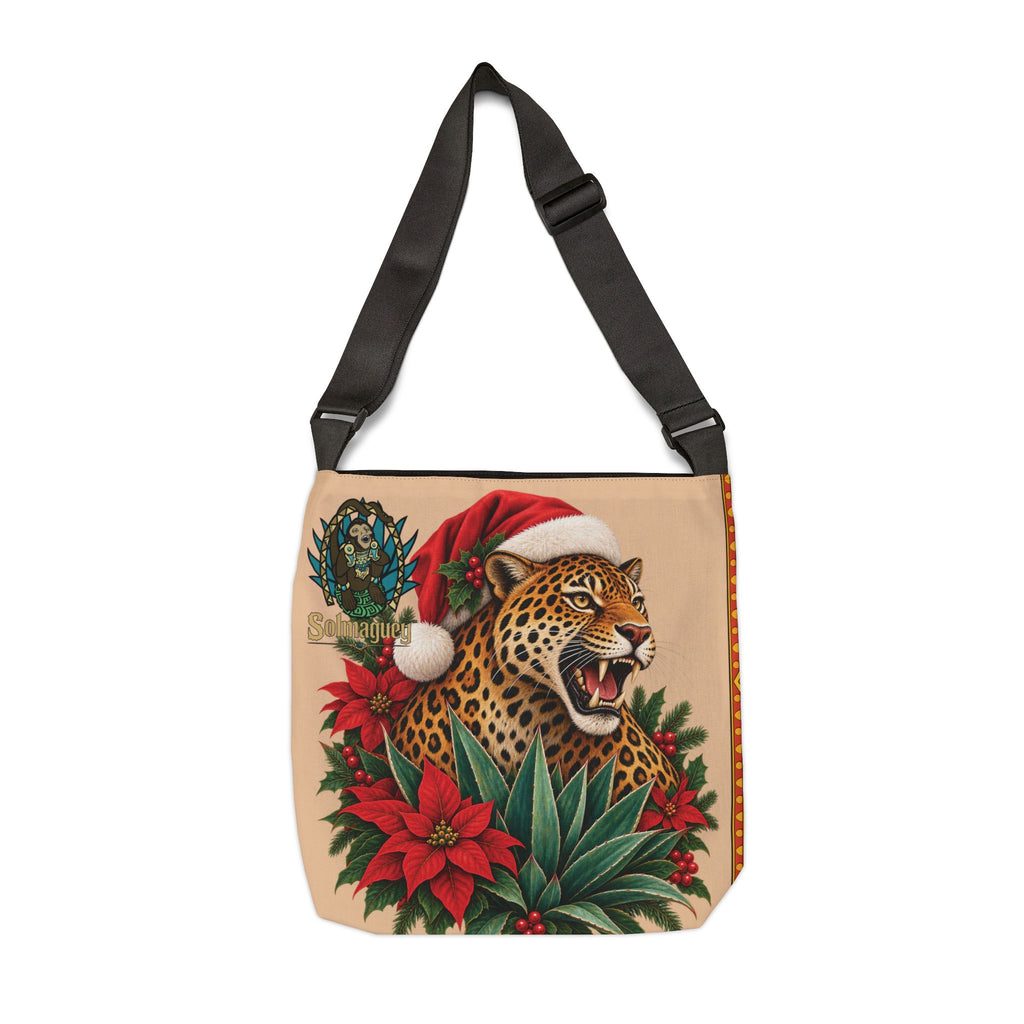 Jaguar Navideño™ Christmas Tote Bag | Adjustable Shoulder Bag | Solmaguey™