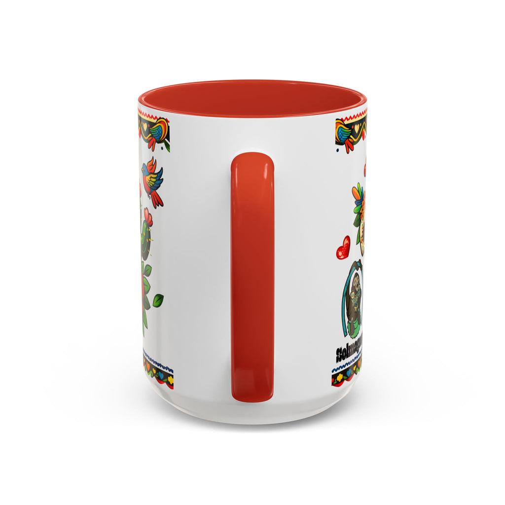 Happy Mother's Day Accent Coffee Mug – Colorful Mexican Folk Art Design
