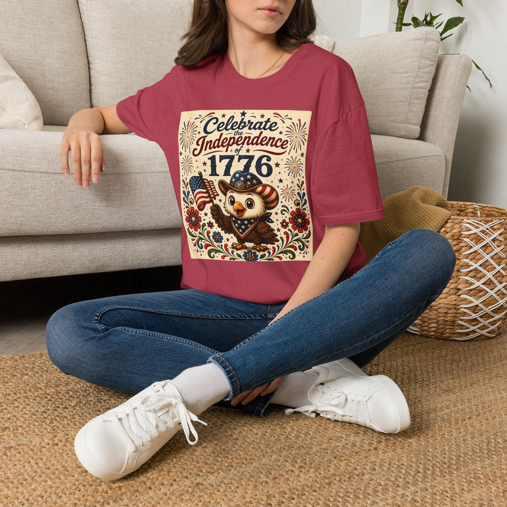 1776 Independence Day Eagle T-Shirt | Patriotic American Flag Shirt | 4th of July Celebration Tee