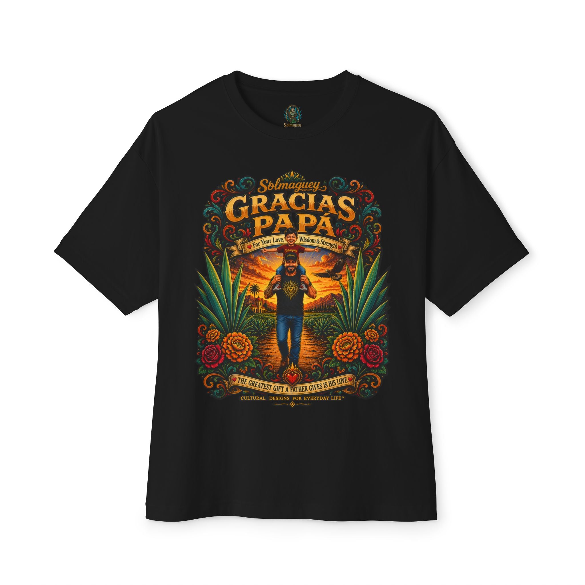 Gracias Papá Graphic Tee — Father & Son Tribute Shirt | Solmaguey™