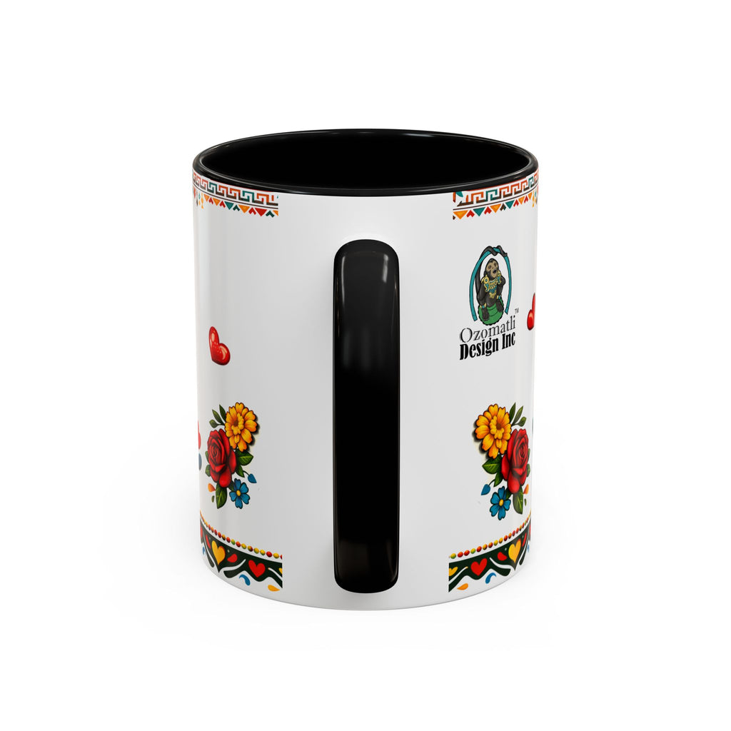 Happy Mother's Day Accent Mug-Colorful Floral Day of the Dead Design (11/15oz)