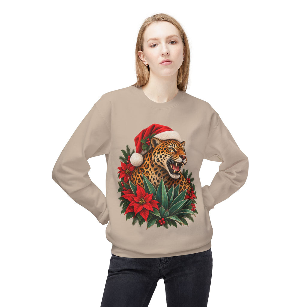 Jaguar Navideño™ – Christmas Jaguar Crewneck Sweatshirt | Solmaguey™